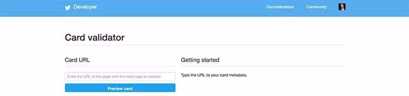 twitter card validator