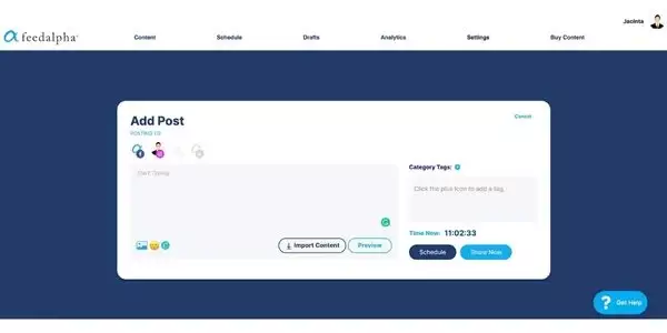 feedalpha select social accounts feedalpha select social accounts