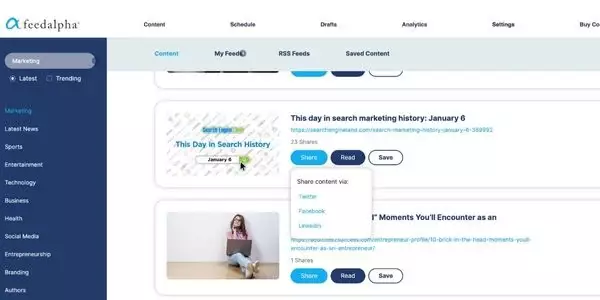 feedalpha sharing content feedalpha sharing content