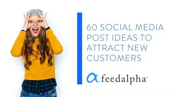 60 social media post ideas to cusomers link