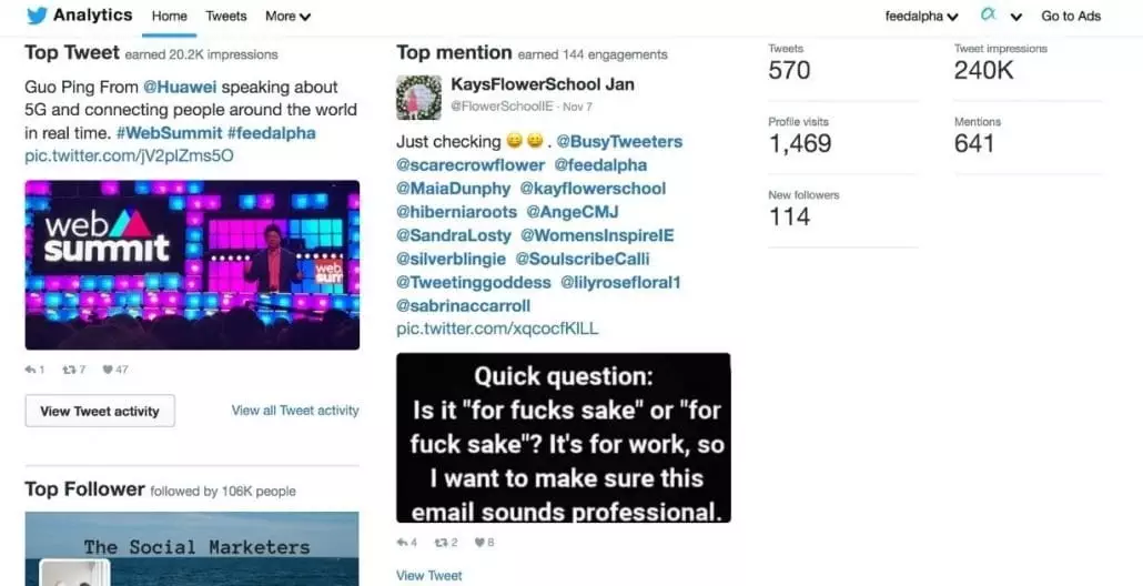 twitter analytics
