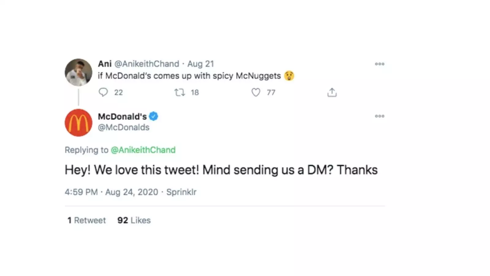 McDonalds Social Listening