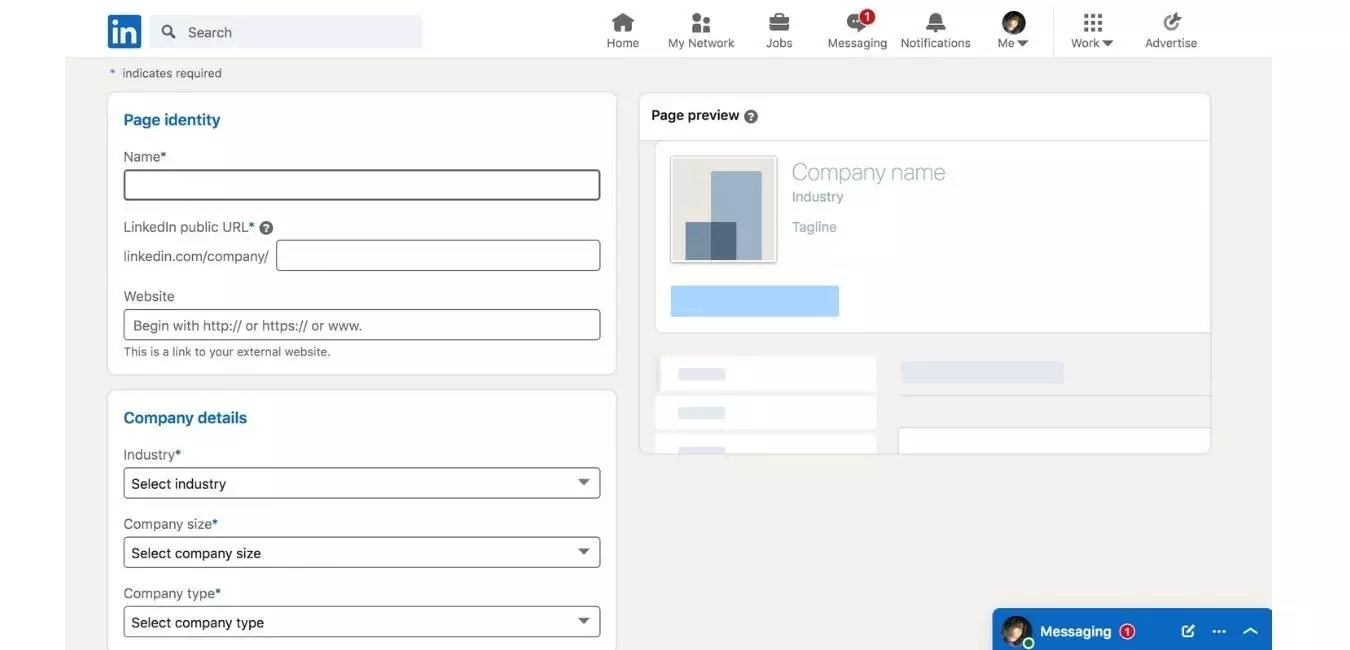 LinkedIn-business-page Add information LinkedIn