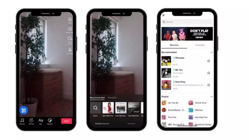 tiktok interface TikTok interface