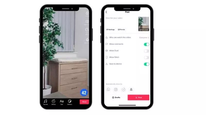 ost video to tiktok post vido to tiktok