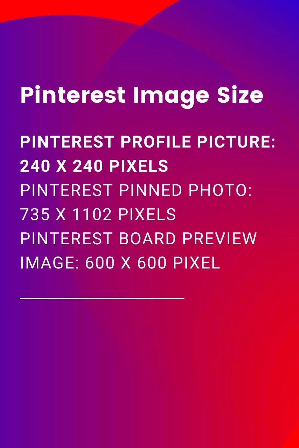 Pinterest Image size Pinterest Image Size