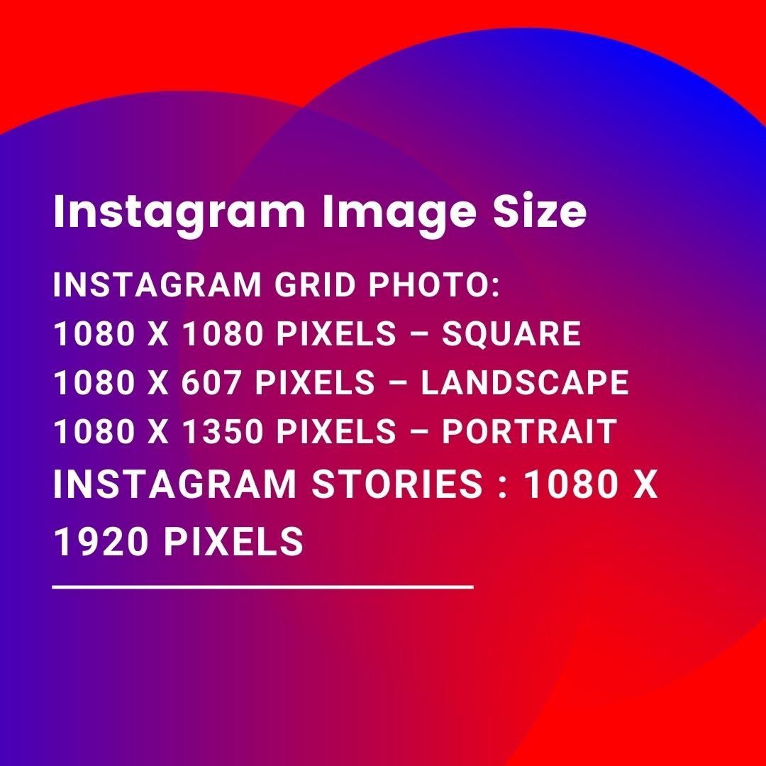 instagram image size instagram image size
