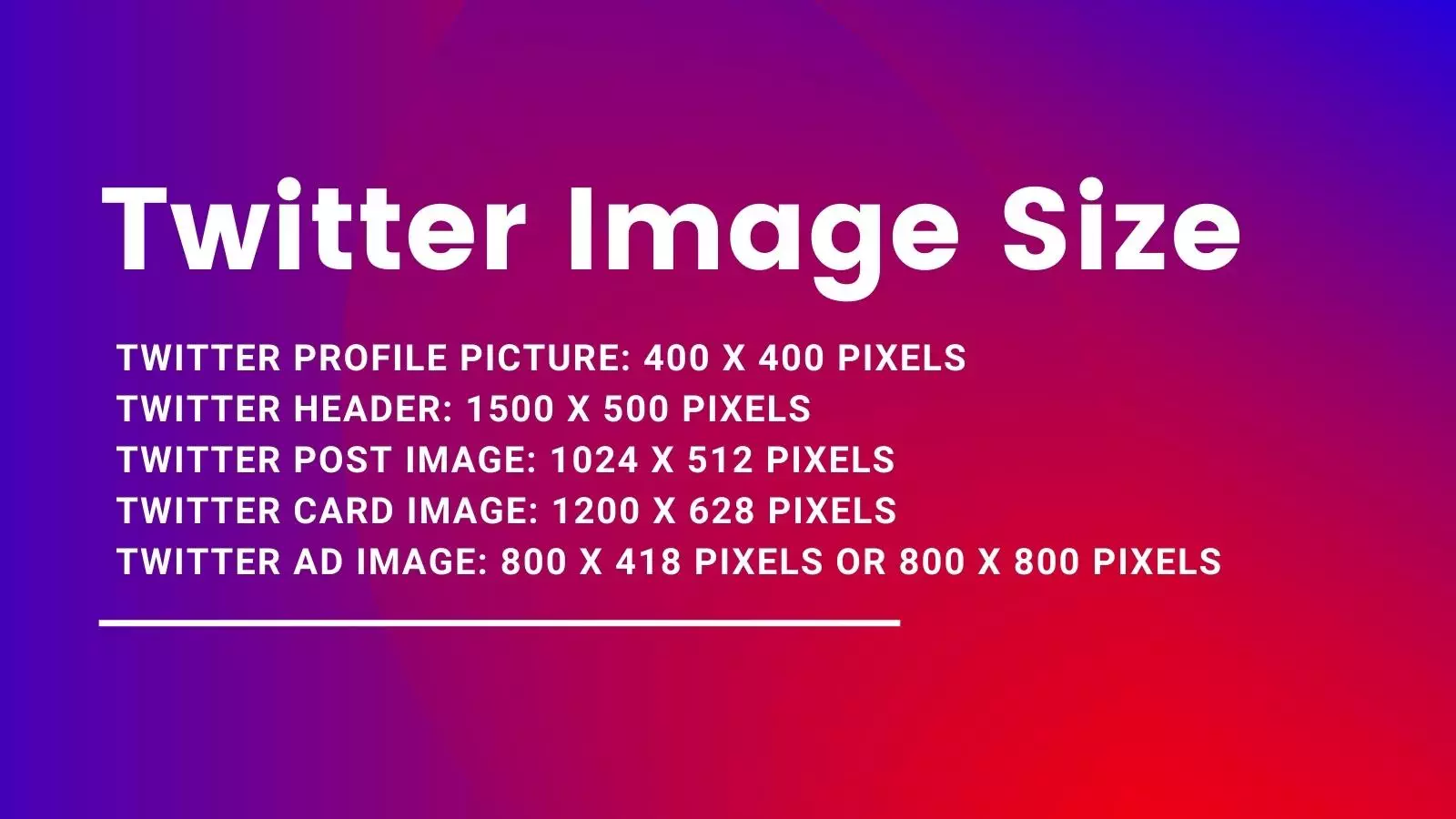 Twitter image size Twitter image size