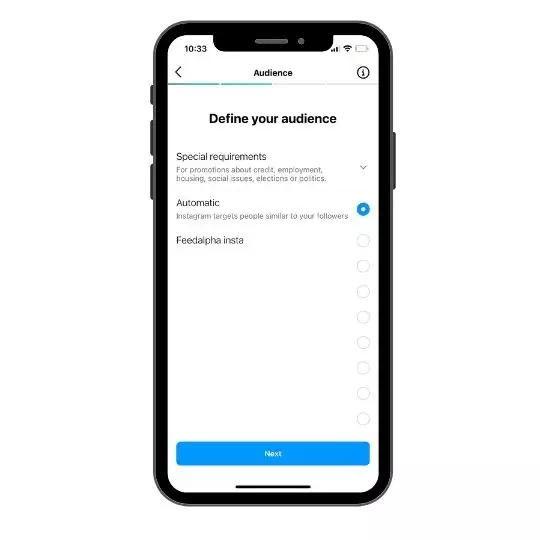 Instagram define audience