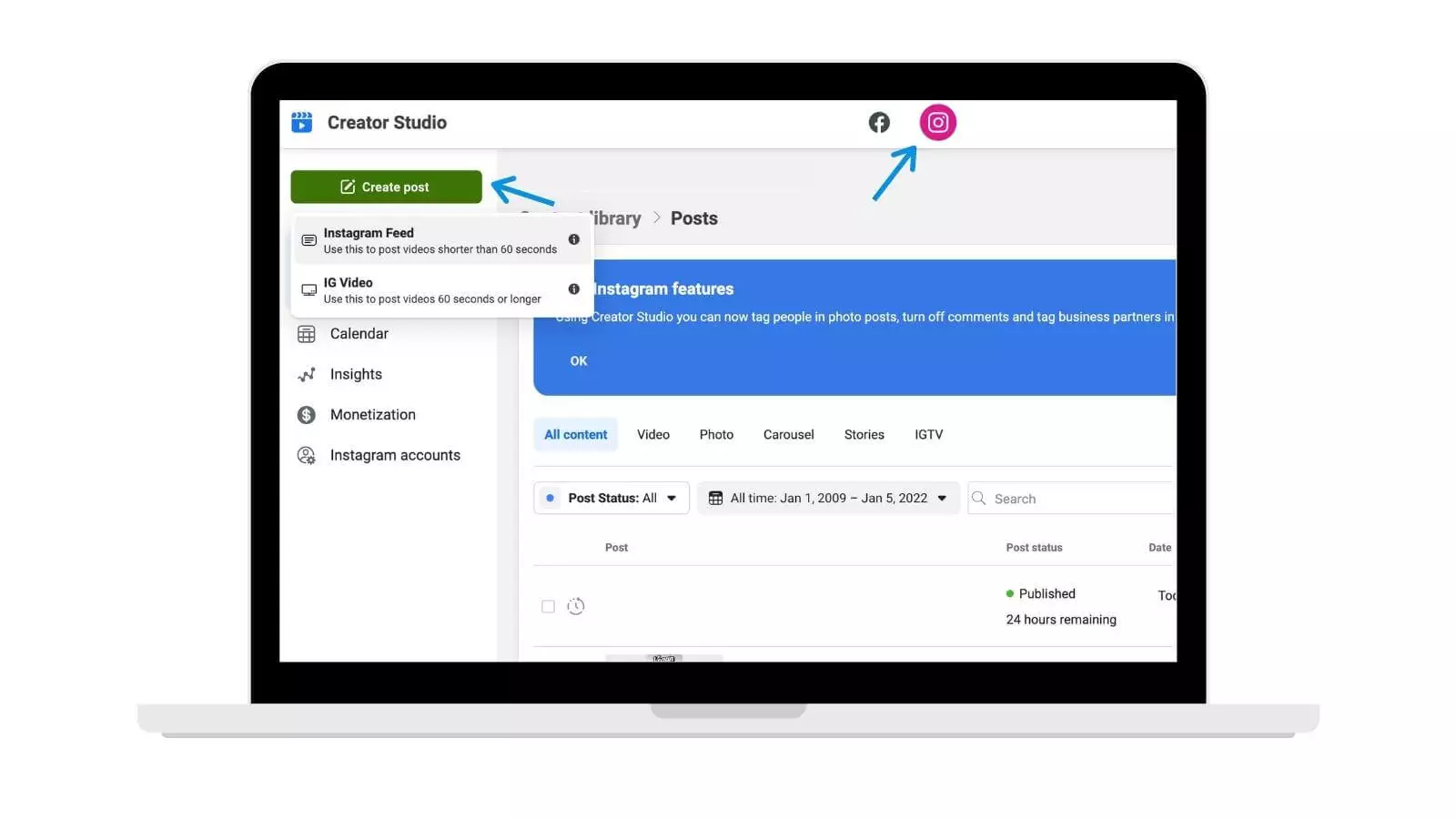 FB Creator Studio 1 facebook creator studio