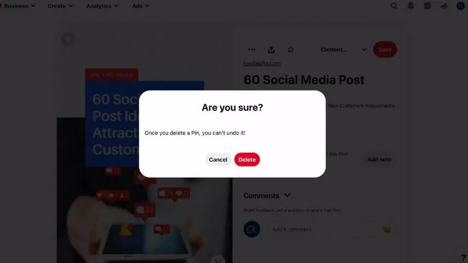 deleting a pin on pinterest deleting a pin on pinterest