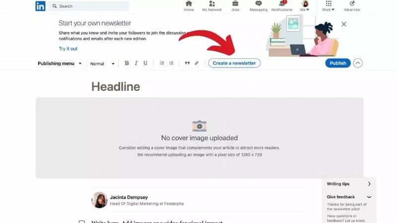 create linkedin newsletter create linkedin newsletter