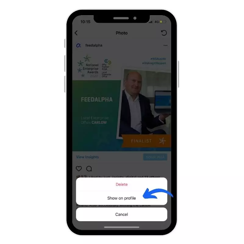 show on profile show on profile