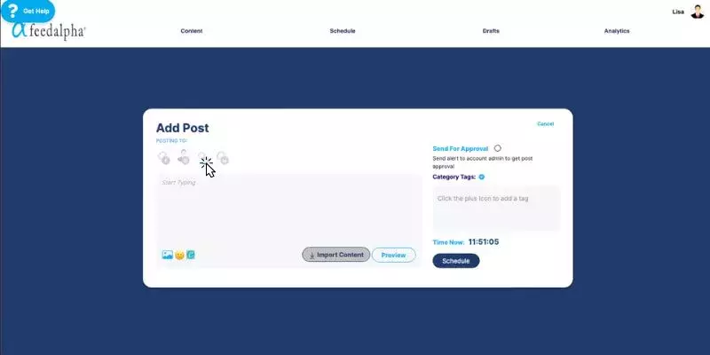 Schedule to Twitter with feedalpha Schedule to Twitter with feedalpha