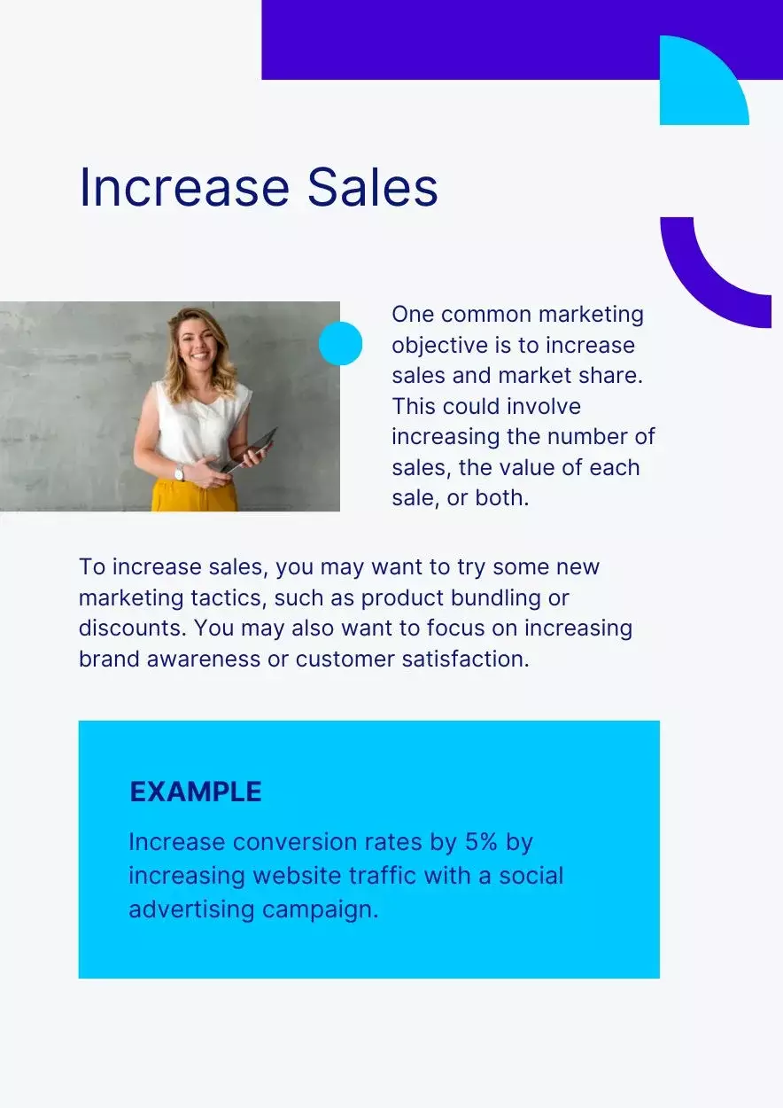 objectives example page