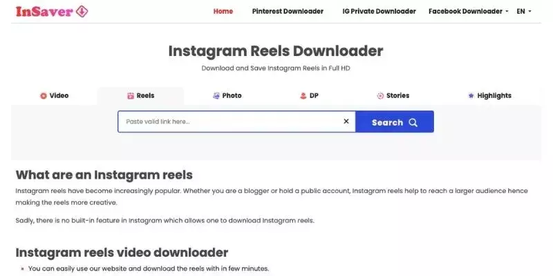 Instagram reels downloader Instagram reels downloader