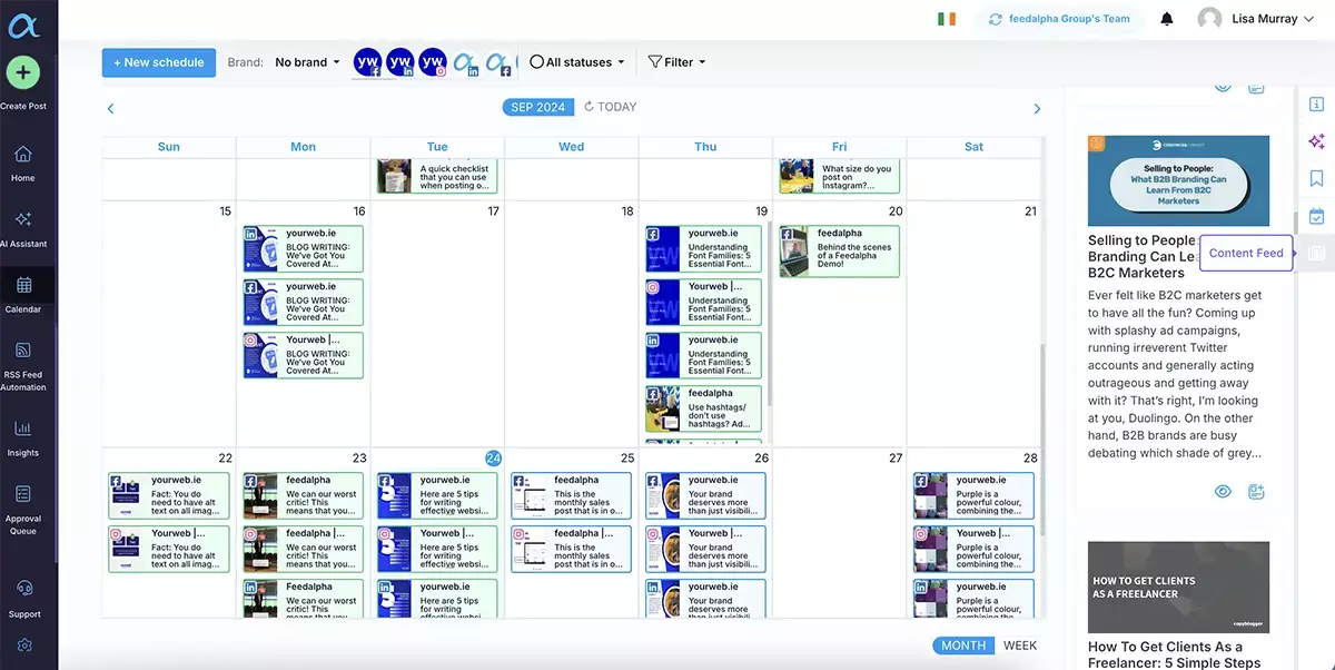 Content Feed Content Feed for social media