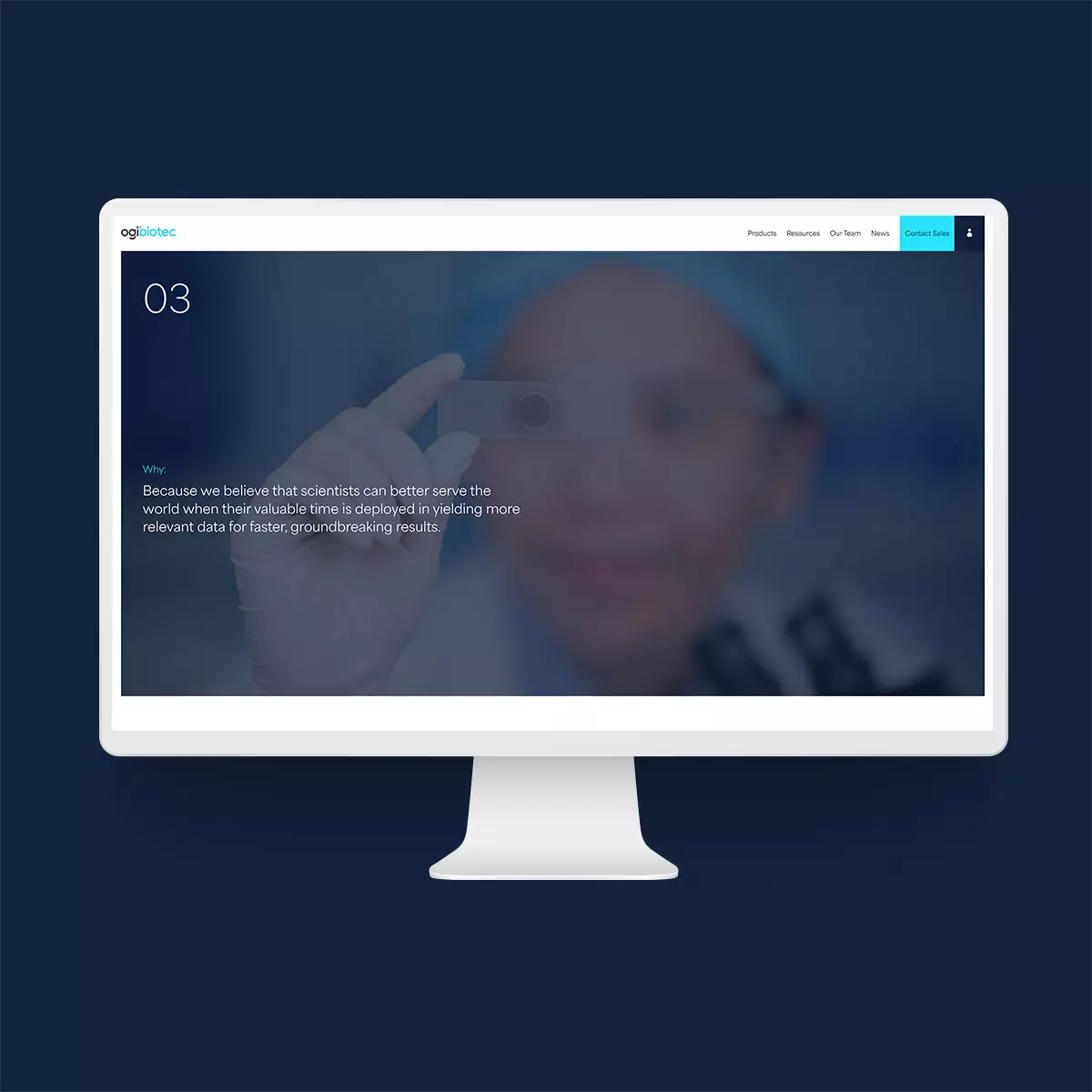 Biotech website design